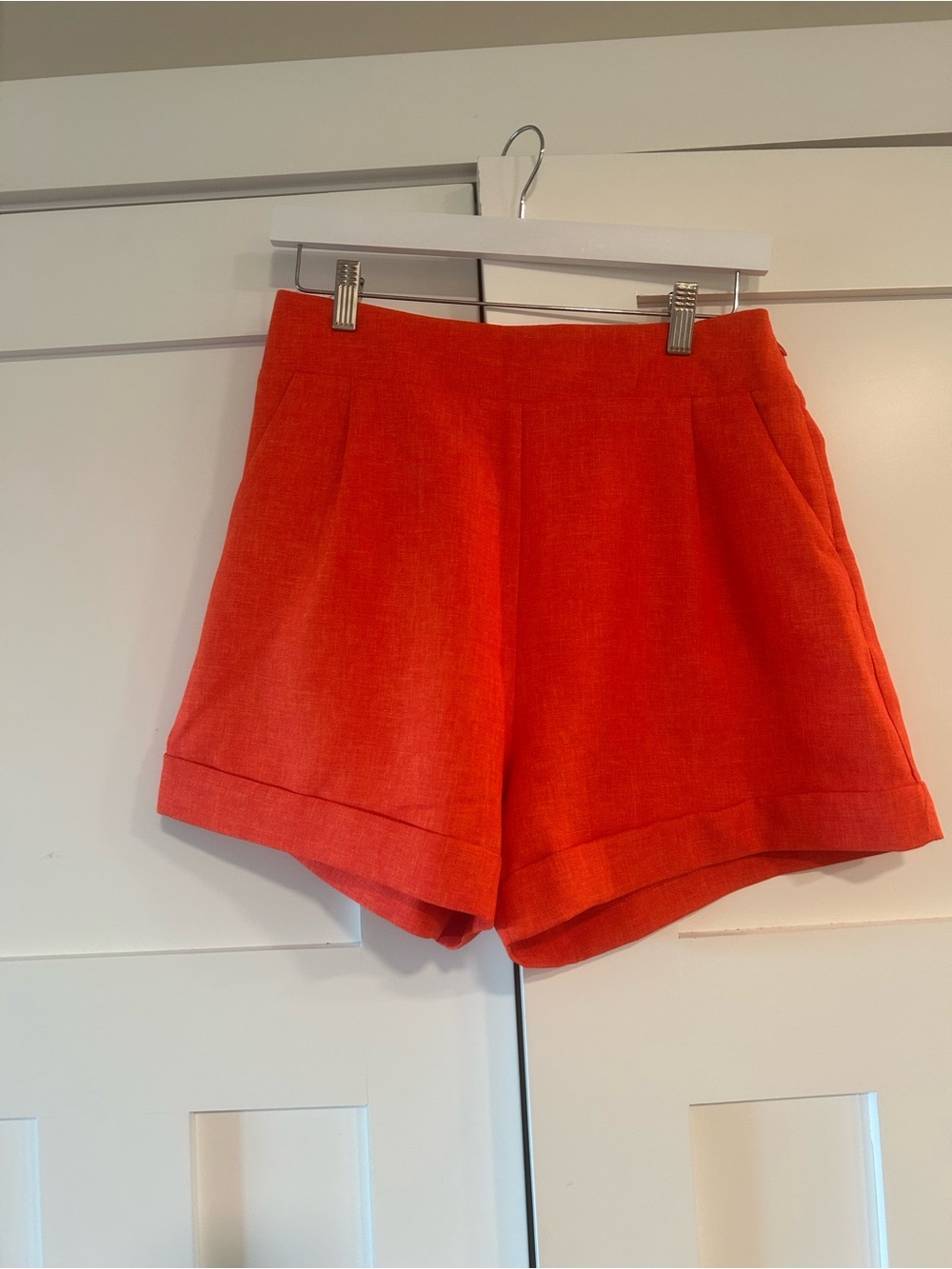 Women's High-Rise Blood Orange Summer Shorts NWT
